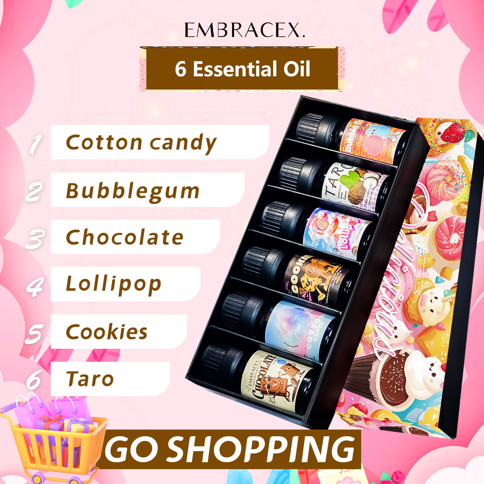 Home Fragrance Liquid - 6 Buah/1Set Kotak Hadiah Minyak Esensial