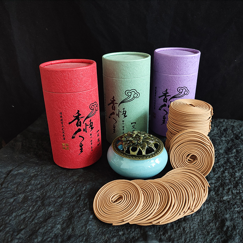 Smokeless Incense Stick - 120 piring/kotak gulungan Lavender cendana alami
