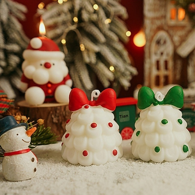 Xmas Home Fragrance - Lilin Aroma Pohon Natal Lucu Buatan