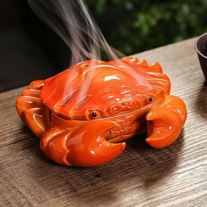 Xmas Home Fragrance - Kompor Dupa Bentuk Kepiting Lucu Keramik