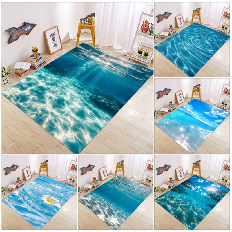 Home Fragrance Ocean Breeze - Karpet Tikar Motif Ombak Air Laut