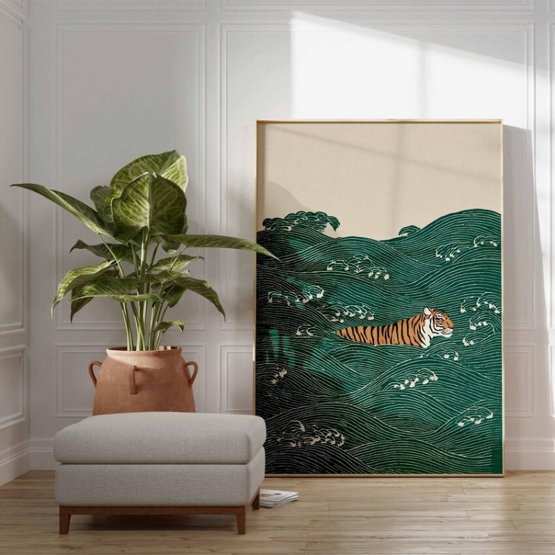 Poster Harimau Jepang Antik Mi - Home Fragrance Ocean Breeze ulasan dan harga
