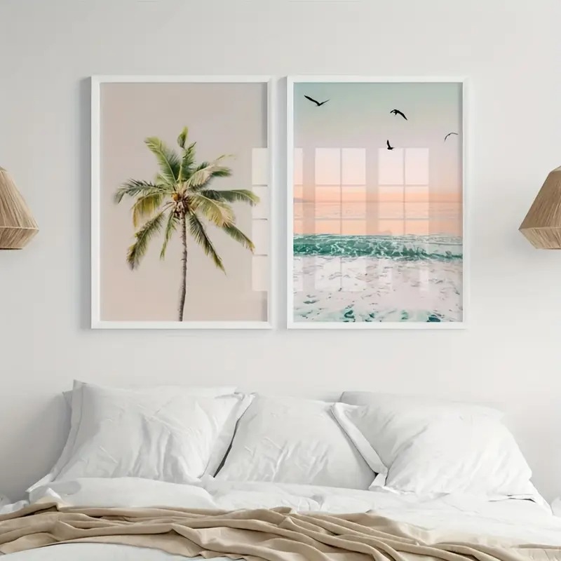 Poster Seni Dinding Gelombang  - Home Fragrance Ocean Breeze ulasan dan harga