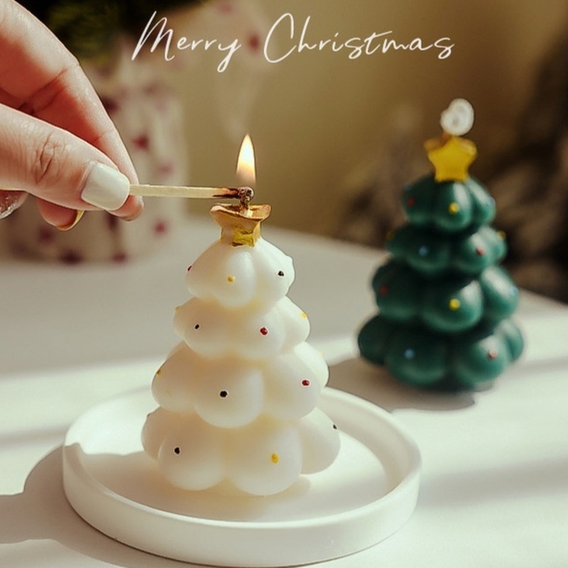 Lilin Aroma Pohon Natal Lucu B - Xmas Home Fragrance ulasan dan harga