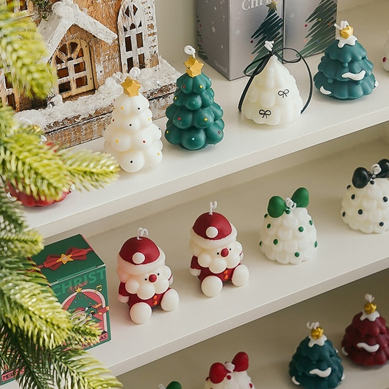 Lilin Aroma Pohon Natal Lucu B - Xmas Home Fragrance ulasan dan harga