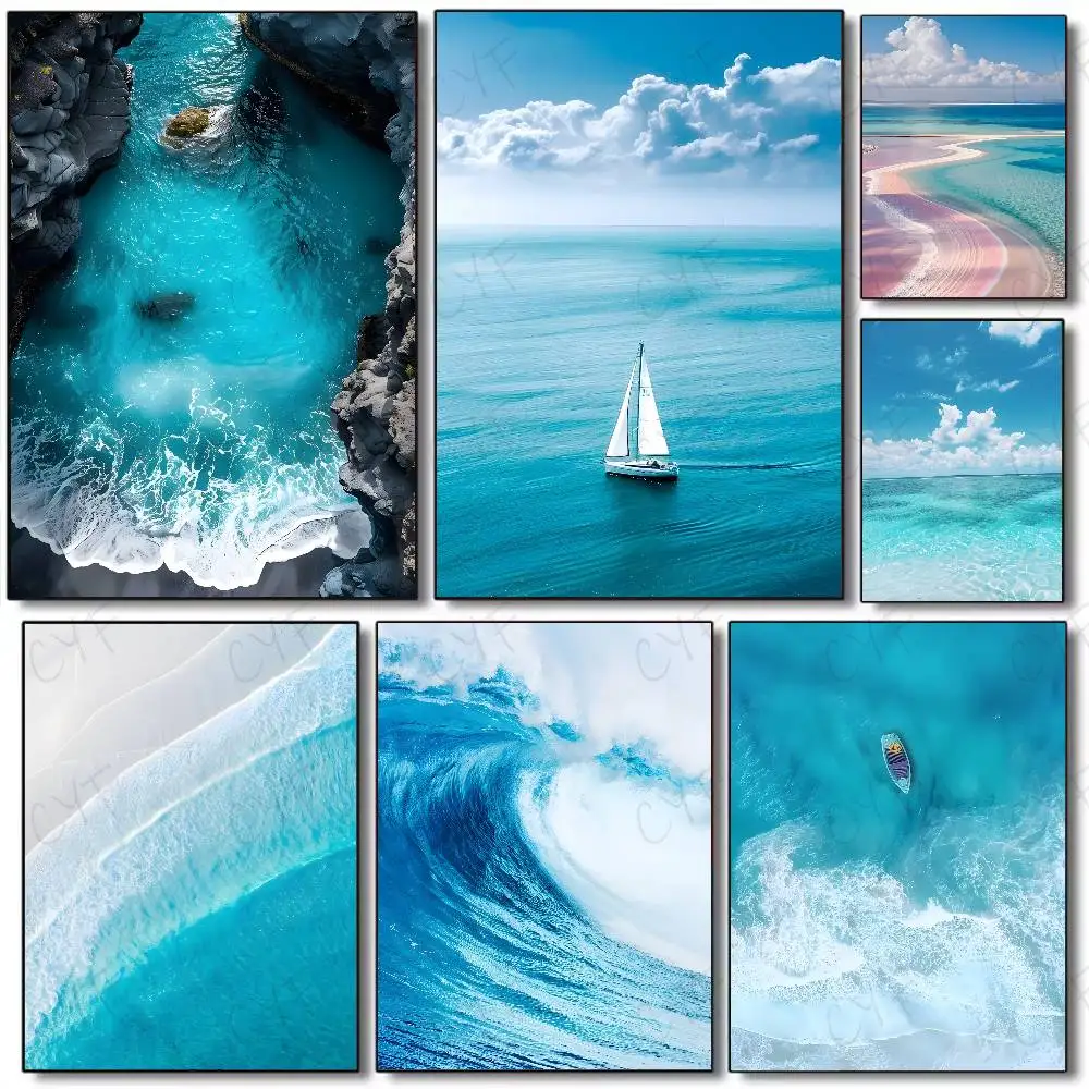 Poster Gelombang Laut Pantai C - Home Fragrance Ocean Breeze ulasan dan harga